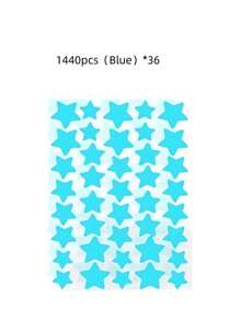 1120/840/560/280 Pcs Star Stickers, Back To School,Halloween & Christmas Decoration Stickers, Colorful Five-Pointed Star Stickers For Party, Holiday Photo Decoration, Face Decor Stickers (1 Sheet Per Color), For Decoration Only (Not For Makeup)2000/1400/160/80/40