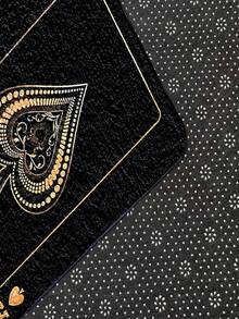 1件装豪华黑桃A扑克图案门垫，仿羊毛吸水加厚简约设计浴室垫，淋浴房创意地毯，可水洗涤纶室内地毯，防滑绒面装饰垫，适用于客厅、卧室、厨房、洗衣房、办公室、入口或地板，适合春秋季装饰，秋季、冬季厨房地毯 - 彩色 - 查看 5