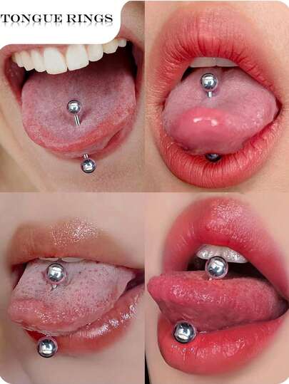 2PCS Nipple Tongue Cartilage Rings For Women And Men,Stainless Steel Barbells 14 Gauge 5mm Ball Nipple Bars Piercing Jewelry