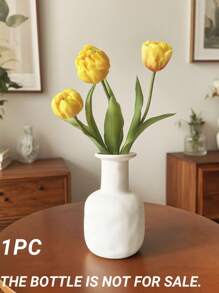 3 piezas de tulipanes artificiales de tacto real, de alta calidad, muy populares en Arabia Saudita, para decoración de hoteles, oficinas, hogares, ramos de boda, decoración de mesas de comedor, Día de San Valentín, regalo