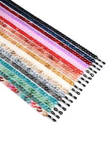 1 件时尚糖果色亚克力眼镜链 | 防丢失眼镜带 | 男女通用挂绳 | 可爱时尚的眼镜配件，个性化搭配之选 - 彩色 - 查看 4