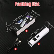 1 pieza Lámpara UV LED portátil y mini con forma de pluma para secar uñas de gel, luz de gel UV para uñas que seca rápidamente, lámpara LED de gel para uñas profesional para uso en casa y salón de belleza