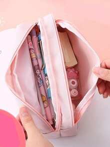 3D Kawaii Pencil Case Girls Decompression Pen Pouch Cute Waterproof School Supplies Aesthetic Organizer Box Students Stationery , Back To School Gifts - Multicolor - View 5