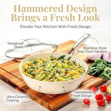 12-Inch Non-Stick Frying Pan, Non-Stick Ceramic Frying Pan, Dishwasher Safe - 多色 - 查看 2