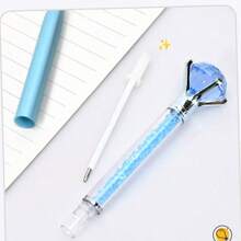 1 支，闪亮水晶钻石圆珠笔 - 可伸缩，中号笔尖 - 非常适合婚礼、办公室、学校、圣诞节和情人节礼物，6 支/套，单色校准带，混合颜色，便携式校准带，校准带，学生使用，办公室使用，学校用品，返校