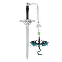 1/5PCS Fantasy 4th Wing Dragon Metal Bookmarks Dragon Themed Party Favors For Dragon Lovers Book Fans Reading Accessories Fantasy Gifts For Fiction Fans Freshman Week Opening Season Gifts Study Stationery - one-size - View 14