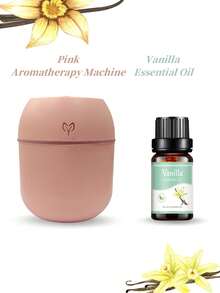 两件套（香薰机+精油），220毫升USB便携式笑脸香薰加湿器喷雾器，10毫升多香精油，适用于家庭、酒店、浴室除臭、香氛、空气清新，持久留香 - 彩色 - 查看 19