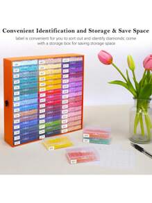 Handmade Diamond Art Painting New Storage Box Point Diamond Disc With Lid DIY Packed Diamond Round Diamond Turn Diamond Box Set