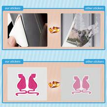 50pcs Pink Preppy Stickers Vinyl Aesthetics Stickers Decals For Scrapbook, Journaling, Laptop, Bumper, Skateboard, Water Bottles, Computer, Phone, Cartoon, Helmets, Cars - Multicolor - View 5