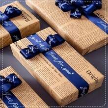 10 Sheets Vintage Nostalgic English Newspaper Kraft Paper, English Newspaper, Gift Bouquet Wrapping Paper - Multicolor - View 8