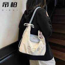 Women Shoulder Bags - 粉紅色帶掛件 - 查看 9