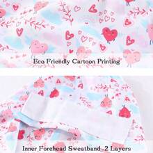 Touca de Enfermeira de Cabelo Longo Bonita, Touca Cirúrgica, Touca de Trabalho, Touca de Cabelo Longo, Acessórios de Enfermagem, Touca Cirúrgica Feminina, Design de Amarração, Com Fivela Antiderrapante, Faixa de Suor Embutida, À Prova de Poeira e Respirável, Adequada para Médicos, Enfermeiras, Salões de Beleza, Chefs, Confeiteiros, Garçons, Veterinários, Camareiras, Usável o Ano Todo