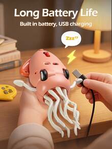 儿童搞笑跳舞章鱼音乐玩具 - 自动感应避障，可爱、放松、益智早教夜灯玩具