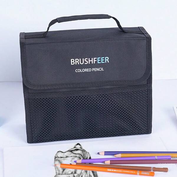 Estojo de Lápis com 200 Furos de Alta Qualidade, Estojo de Armazenamento de Papelaria para Lápis de Esquissa Coloridos para Artistas e Estudantes, Suprimentos Escolares, Volta às Aulas