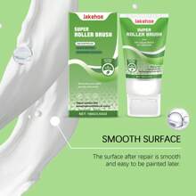 Wandreparaturfarbe - Weiße Beschichtung zum Renovieren von Wänden, Abdecken von Rissen, Überstreichen von Graffiti, inklusive Farbroller