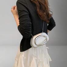 حقيبة يد فضية مصنوعة من البلاستيك الشفاف عصرية وأنيقة، هدية شخصية مميزة، إكسسوارات جديدة لعام 2025، أناقة مناسبة لجميع المناسبات، ترف بأسعار معقولة، حقيبة حفلات متمردة، مناسبة للحفلات والزفاف والرقص والعشاء/الولائم، حقيبة أنيقة للسيدات، المقاس 19سم * 6.5سم * 11سم