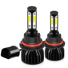 2pcs ROADSUN Car LED Headlight Bulbs H7 H4 H11 H13 9005/HB3 9006/HB4 9007 200W High/Low Beam 12V Universal For Vehicles, Batteries Not Included - 黑色 - 查看 14