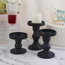 法式怀旧花卉树脂烛台古铜色/家具装饰/复古摆件烛台，适合母亲节、生日、返校季、毕业季和婚礼季的优质家居装饰摆件