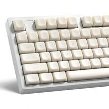 XVX White Jade Keycaps Double Shot PBT Keyboard Key Caps 132 Keys MDA Profile Keycap Set Compatible With 60 65 75 TKL 96 100 US Layout Cherry MX Switches Mechanical Keyboards2a5 - 半透明白玉 - 查看 1