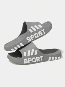 Ciabatte sportive da uomo per esterni di taglia 48-49, ciabatte estive da coppia antiscivolo e resistenti, sandali allargati da spiaggia, ciabatte per dormitorio universitario senza odore - Grigio - Visualizzare 10