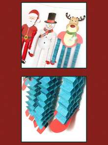 1 szt. Wiszące ozdoby świąteczne, rozsuwane nogi i ramiona, urocze renifery/święty Mikołaj/bałwan, dekoracja na przyjęcie w domu na drzewie