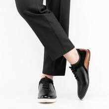 Men's Oxford Shoes Dress Shoes Men's Lightweight Lace-Up Fashion Shoes-20256688 - 黑色-01 - 查看 9
