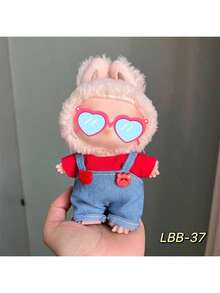 [Outfit Only] 17cm Plush For Labubu Doll Removable Outfit Set, Suitable For 1st And 2nd Generation Labobo, Sitting Party (Outfit Only, No Shoes) - Multicolor - View 7