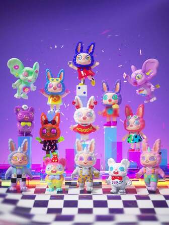 1pc Second Generation Agan Cute Fantasy Rabbit Style Anime Model, Made Of PVC And ABS Material Blind Box/Bag, Excellent Gift For Figure Collector Friends, Perfect For Display Cabinet Collection, Adorable Birthday Gift
