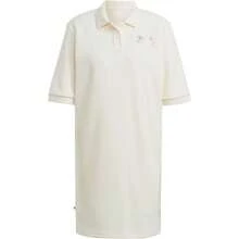 Adidas 女士休闲花卉刺绣短袖运动户外连衣裙 - 米色 - 查看 5