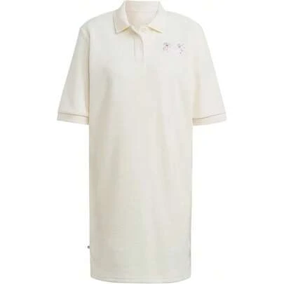 Adidas 女士休闲花卉刺绣短袖户外连衣裙