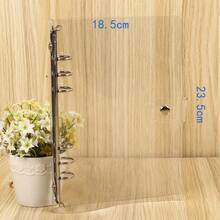 1 buah Binder 6 Ring Transparan Ukuran A5, Tahan Air & Mudah Dibersihkan - Clear - View 7