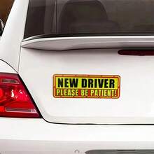 3pcs Multi-Color Student Driver Magnetic Decal, Reflective Magnetic Driver Sign, Removable Beginner Driver Sticker For Car - Multicolor - View 6