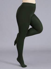 Women's Thermal Lined Tights, Thick & Warm, Slim Fit, Suitable For (-5°C~10°C) Light Warmth, Fashionable & Minimalist, Autumn/Winter, Cozy - Multicolor - View 5