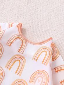 1 件防水围兜，婴幼儿喂奶围兜，大口袋进餐罩衣，6-36 个月