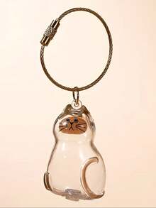 1/3 件可爱透明卡通猫形吊坠，装饰纪念吊坠，用于收集宠物猫/狗毛发学校汽车配件哥特 Y2K - 彩色 - 查看 15