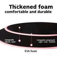 1 par de discos deslizantes para gimnasio en casa, silenciosos para yoga y entrenamiento de pilates de núcleo, entrenamiento de músculos abdominales, almohadilla de equilibrio