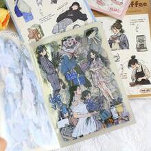 20 folhas de adesivos PET pré-cortados para decoração de livros, adesivos transparentes para scrapbooking, diário, colagem, decoração, álbum, diário, adesivos para material escolar, volta às aulas