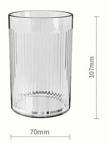 1 件多功能轻便透明户外旅行便携式漱口杯牙刷牙膏架，粉色 - 粉色 - 查看 4