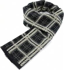 Bufanda larga suave de invierno para hombres de American , bufanda de cuadros con borlas para hombres, bufandas clásicas suaves - Rojo - Ver 10