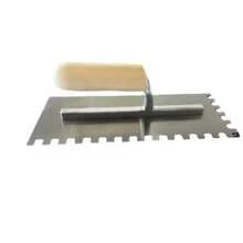 Llana dentada triangular de acero al alto carbón con mango de madera 6 remaches - 04721 - Ver 4