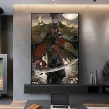 1 件/3 件墙面艺术海报可选框架墙面装饰，房间装饰黑暗猎人 B-血源游戏海报高清艺术防水家居客厅卧室酒吧美学装饰 - 彩色 - 查看 15