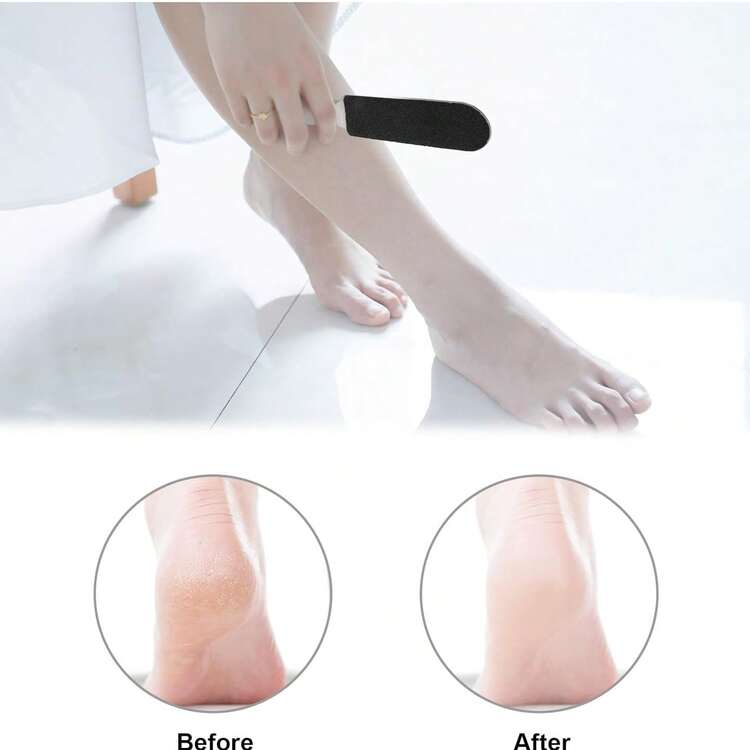 1 件装去茧足锉，含 10 个替换垫，专业不锈钢足部护理工具，用于去除死皮和硬茧，电动足部磨光器附件和手动足部刮刀，可在几秒钟内使双脚光滑，适合居家修脚、沙龙和旅行使用，非常适合糖尿病患者、运动员和老年人足部护理，是母亲节和情人节自我护理套装的绝佳礼物 - 彩色 - 查看 7