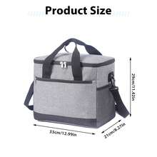 Tragbare isolierte Lunch-Tasche, auslaufsicher, weicher Kühler, Kühltasche für Lunchbox, Milch, Obst, Snacks