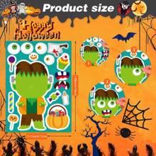 万圣节贴纸、万圣节工艺品、万圣节派对礼物、学生派对万圣节娱乐项目、防水变脸贴纸、学校用品、万圣节装饰贴纸[开学季] [万圣节]
