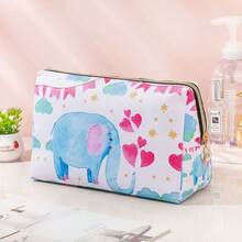 Cosmetic Travel Packing Organizer - Amor elefante azul - Ver 2
