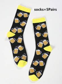 1/3/5 双纯色百搭袜子，透气、舒适、吸水短袜，适合日常穿着、运动、办公室、休闲风格、四季情人节