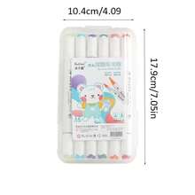 12/24/36/48 Colors Dual Tip Acrylic Marker Set, Soft Tip Quick-Drying Paint Pens, DIY Graffiti Art Drawing Markers For Artists & Beginners, Multi-Surface Crafts - Sets - View 4