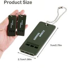 12pcs Multi-Frequency Outdoor Survival Whistle, Emergency Rescue Whistle, High-Pitch Triple Tone, Suitable For Camping And Hiking, High Decibel Outdoor Rescue Whistle - Applicable For Outdoor Camping, Sports Referee Whistle, Command Whistle