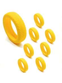 16/8 Peças Coberturas de Roda de Mala, Protetores de Roda de Mala, 1 Peça Protetores de Roda de Mala Portáteis, Coberturas de Roda de Mala de Silicone Coloridas para Conjuntos de Malas com 8 Rodas Giratórias, Capas de Roda Redutoras de Ruído para Cadeiras de Rodas de Escritório, Capas de Mala Anti-Abrasão e Anti-Ruído, Protetores de Mala, Itens Essenciais de Viagem de Férias, Acessórios de Viagem, Capas de Roda de Mala de Mão para a Maioria dos Conjuntos de Malas com Rodas.