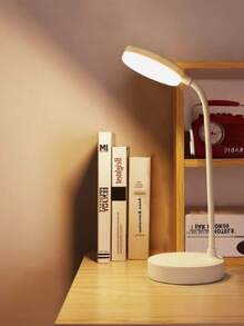 USB 可充电 LED 台灯、台灯、LED 护眼台灯、USB 线供电阅读灯、无限可调光装饰夜灯，三级亮度可调，可在白色/中性色/暖光模式之间切换，并具有小夜灯功能，保护眼睛，非常适合家庭办公室阅读和学习 - 三色光 - 查看 4